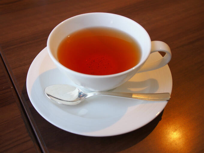 こちらは、いちごの紅茶。こちらも優しいフレーバーティー。お砂糖を入れると美味しさが増しました。