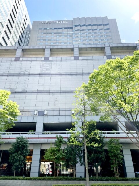 東武ホテルレバント東京の外観。錦糸町駅北口からすぐのところにあるホテルです。