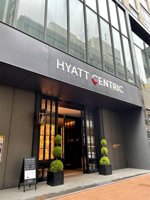 ハイアット セントリック 銀座 東京が入っている「東京銀座朝日ビルディング」の外観。