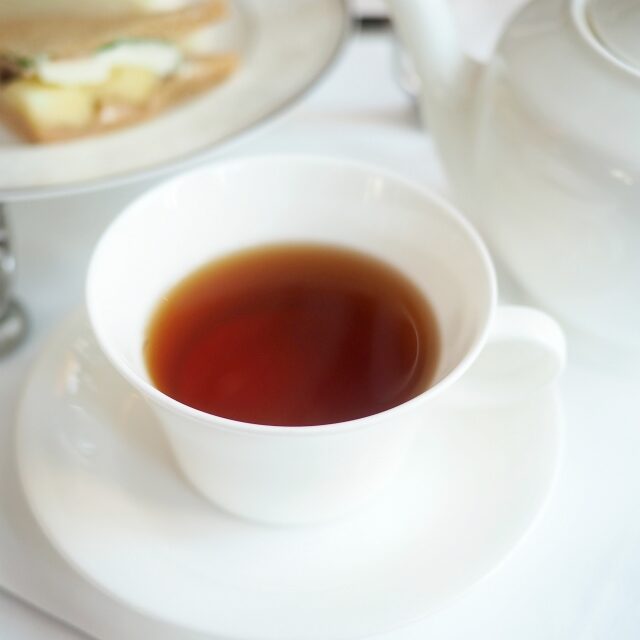梨と金木犀の和紅茶秋らしい素材のフルーティーでフラワリーな紅茶。これめちゃくちゃ美味しくて、もう一回オーダーしました！